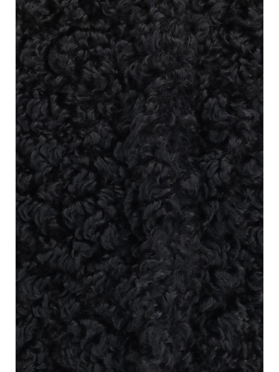 Short Plush Coat Caviar Polyester
