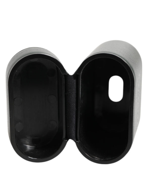 Dolce & Gabbana 100% Calfskin Leather airpods case in black