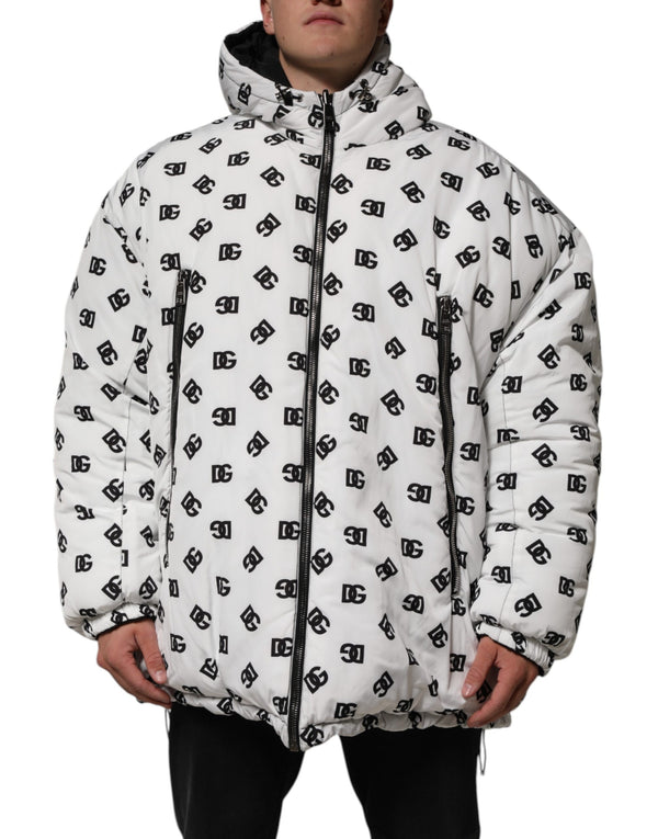 Dolce & Gabbana 100% Polyester puffer jacket in white