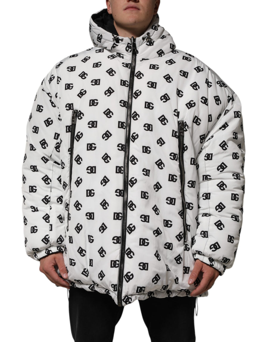 Dolce & Gabbana 100% Polyester puffer jacket in white