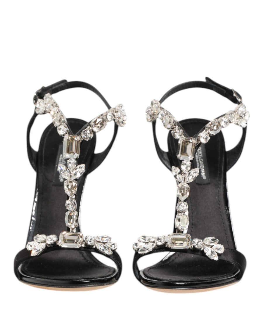 Dolce & Gabbana 55% Viscose heel sandal in black