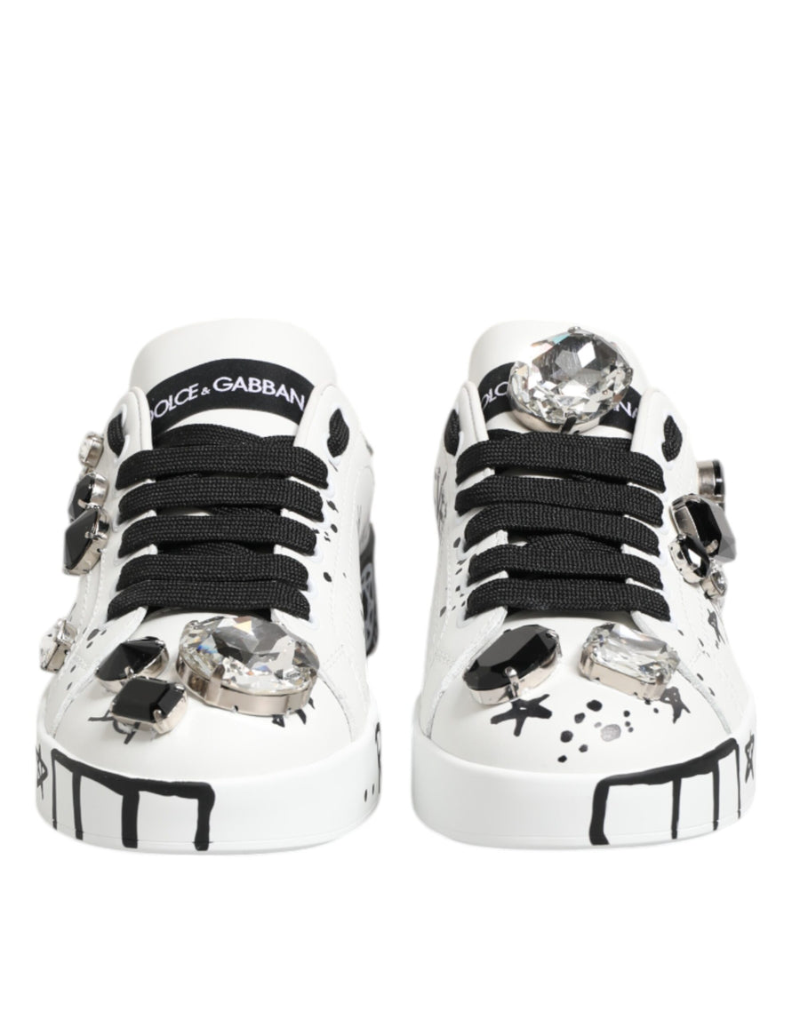 Dolce & Gabbana 100% Leather sneaker in white