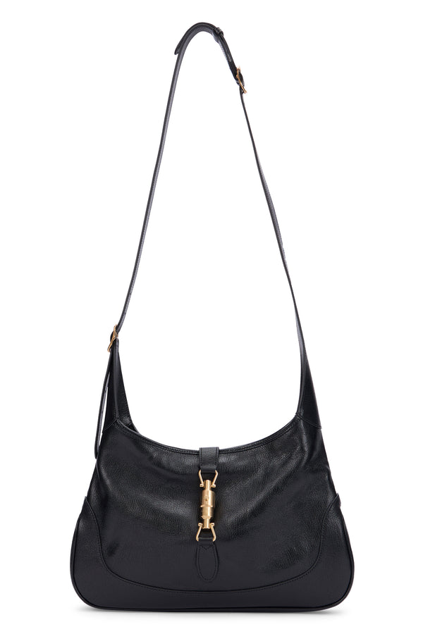 Shoulder Bag Jackie 1961 Black Leather Black/black