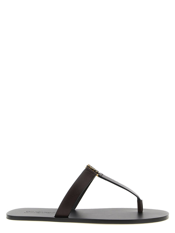 Saint Laurent صنادل — أسود
