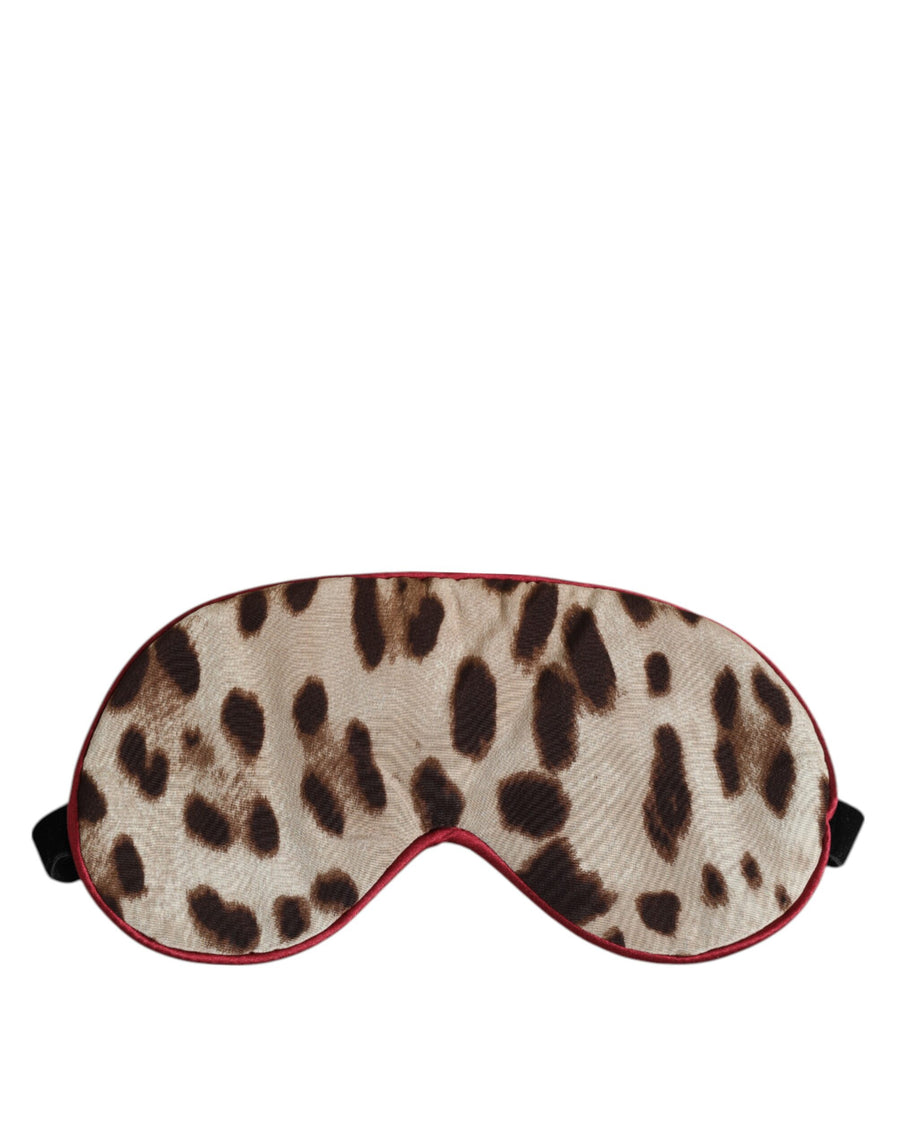 Dolce & Gabbana 100% Silk (outer) eye mask in brown