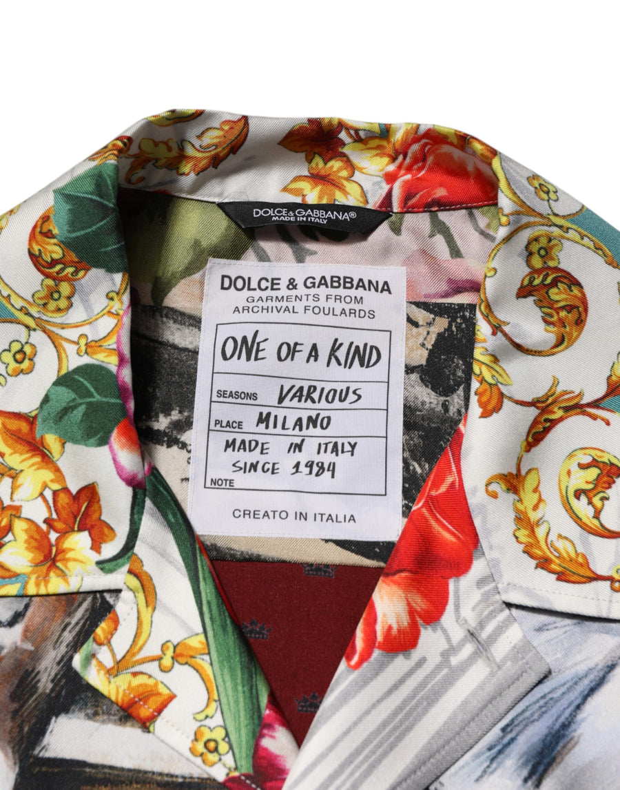 Dolce & Gabbana 100% Silk shirt in multicolor
