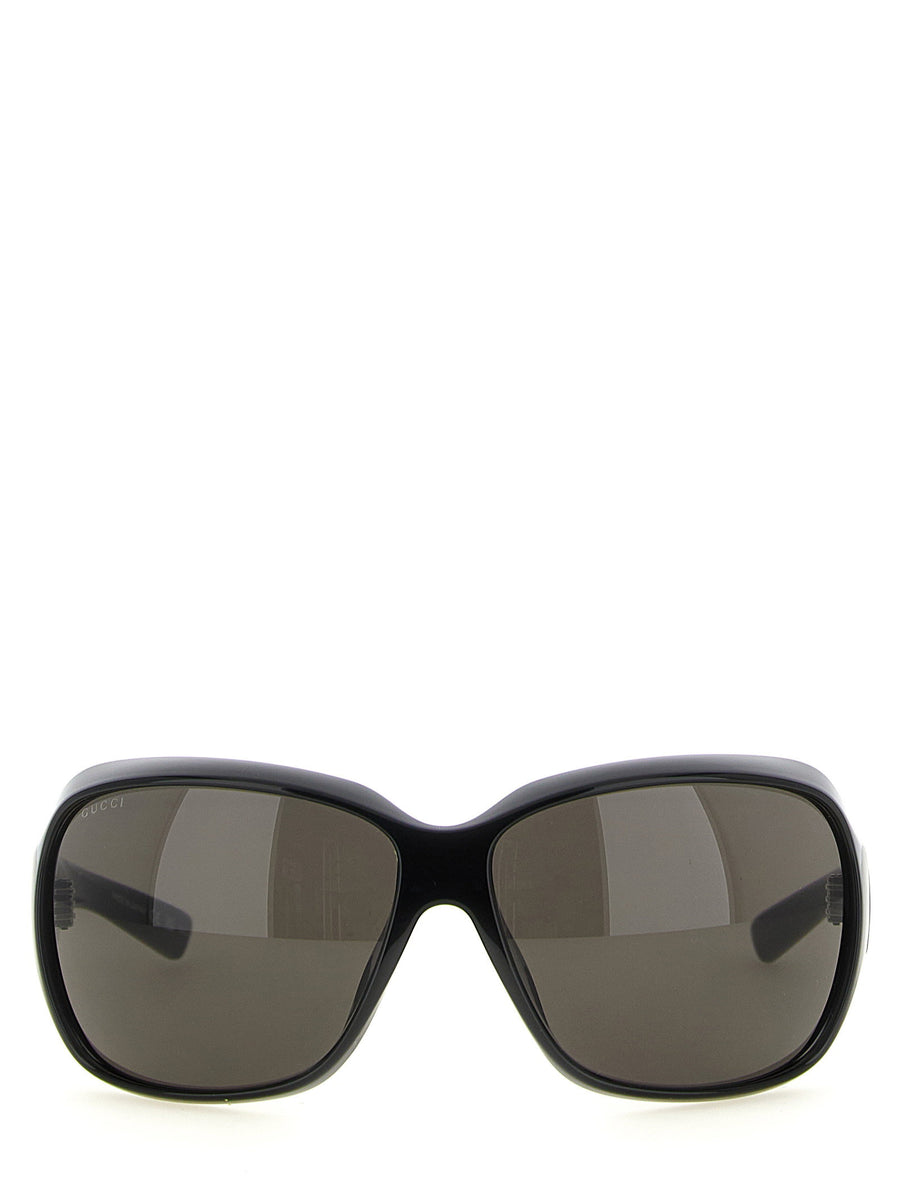 Gucci Square Injection Frame Sunglasses — Black
