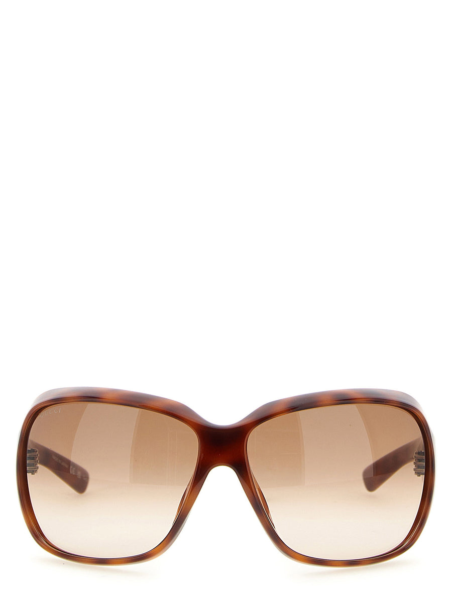 Gucci Tortoiseshell Square Sunglasses — Tortoiseshell