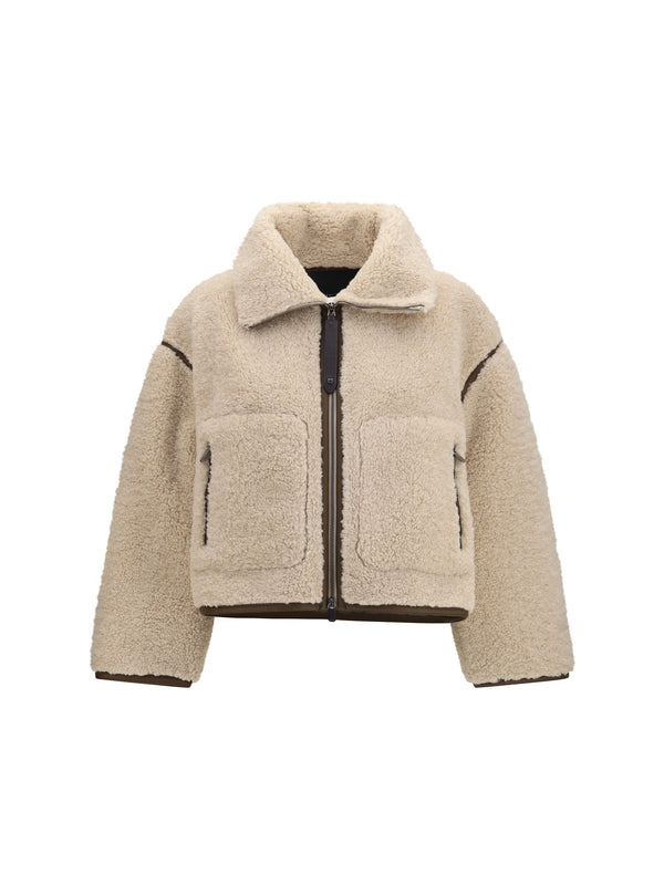 Pinko 100% Polyester jacket in beige