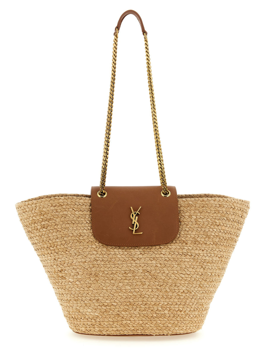 Saint Laurent Manon Shoulder Bag — Beige
