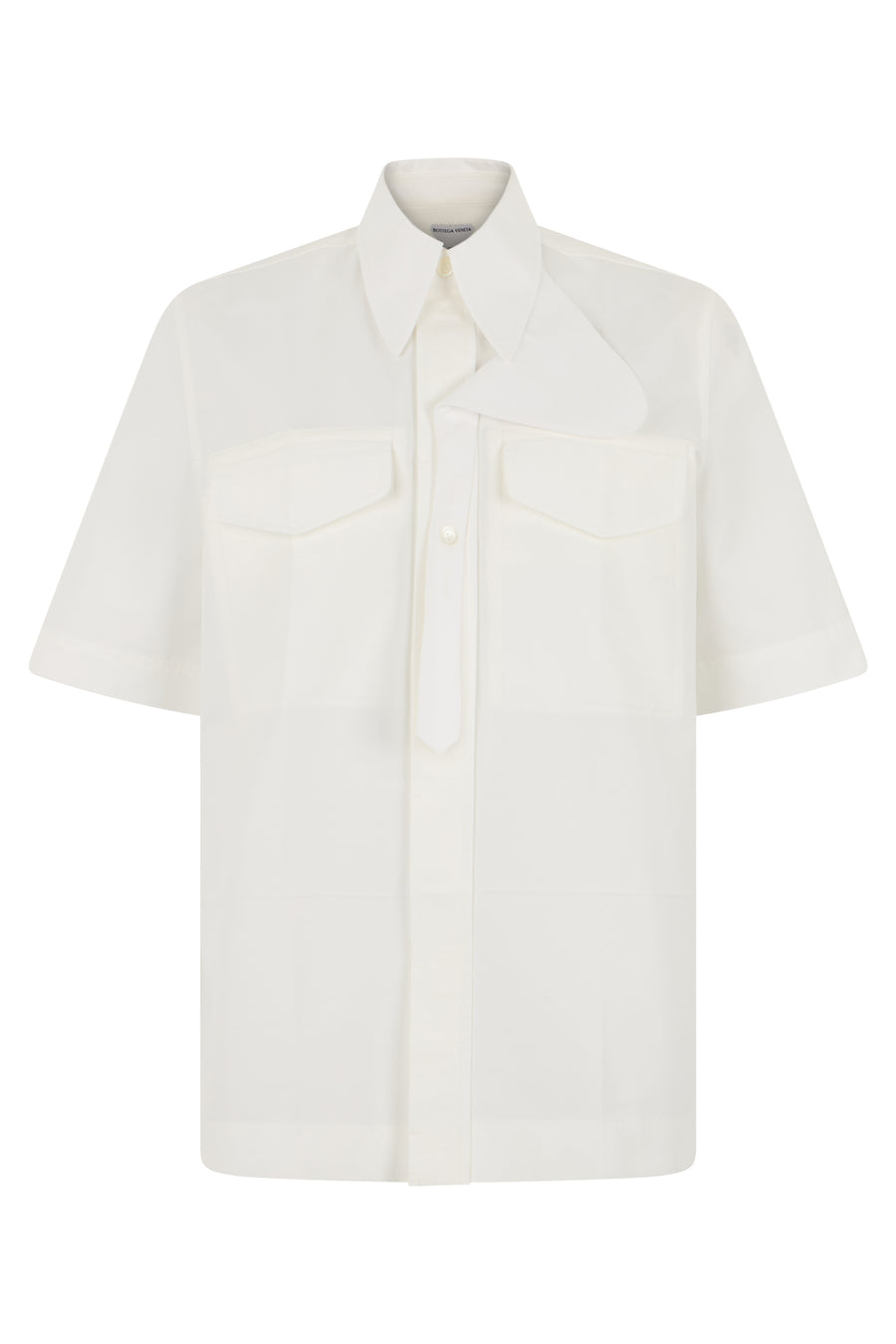 Short-Sleeved Cotton Shirt White