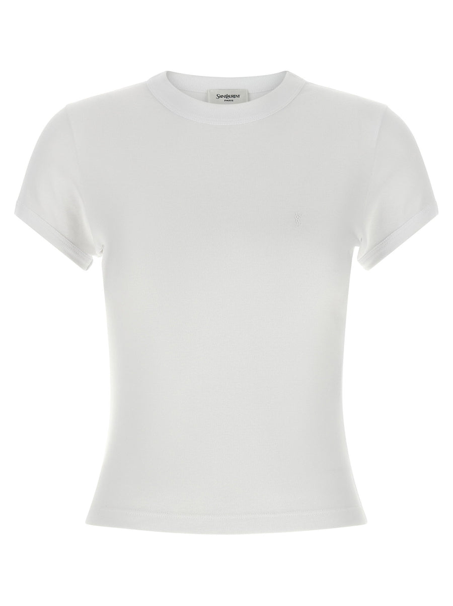 Saint Laurent Cassandre T-Shirt — White
