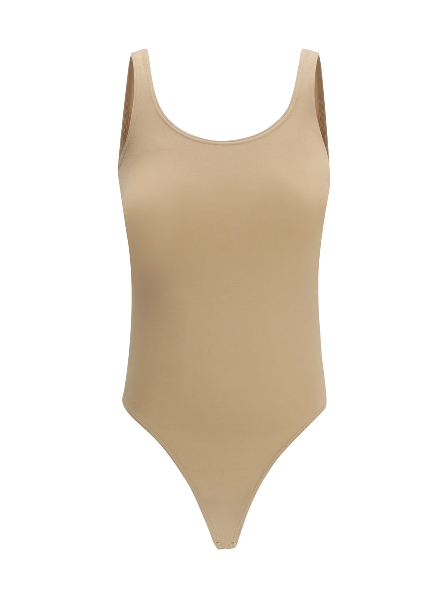 Wolford 48% Cotton bodysuit in beige