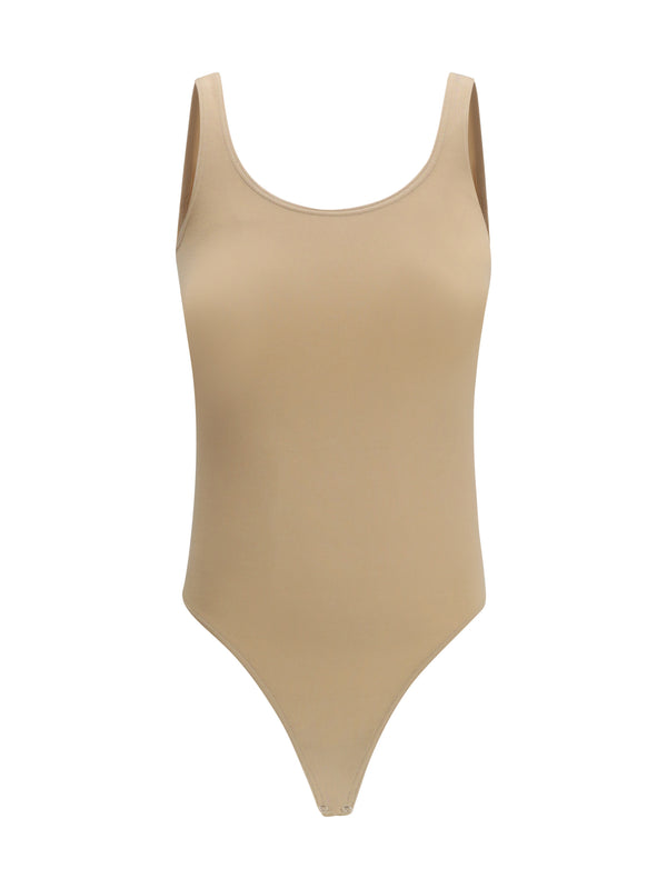 Wolford 48% Cotton bodysuit in beige