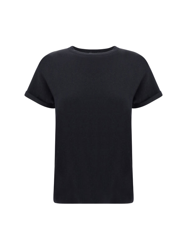 Brunello Cucinelli 51% Cashmere t-shirt in black