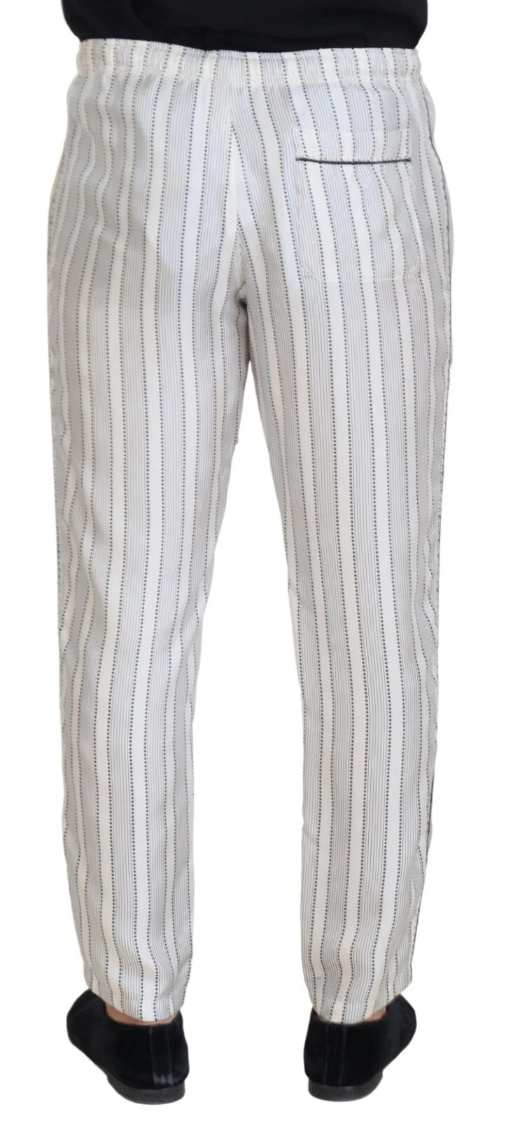 Dolce & Gabbana 100% Silk trouser in white