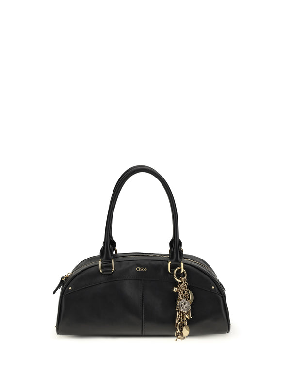 Chloé 100% Calf Leather Bos Taurus shoulder bag in black