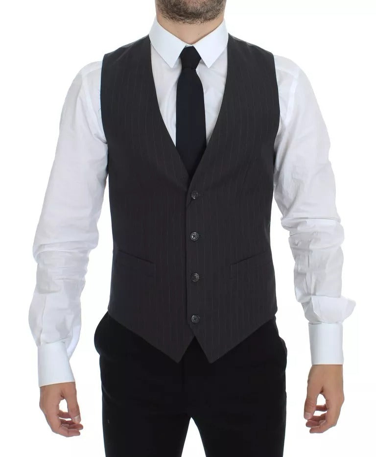Dolce & Gabbana 80% Cotton vest in gray