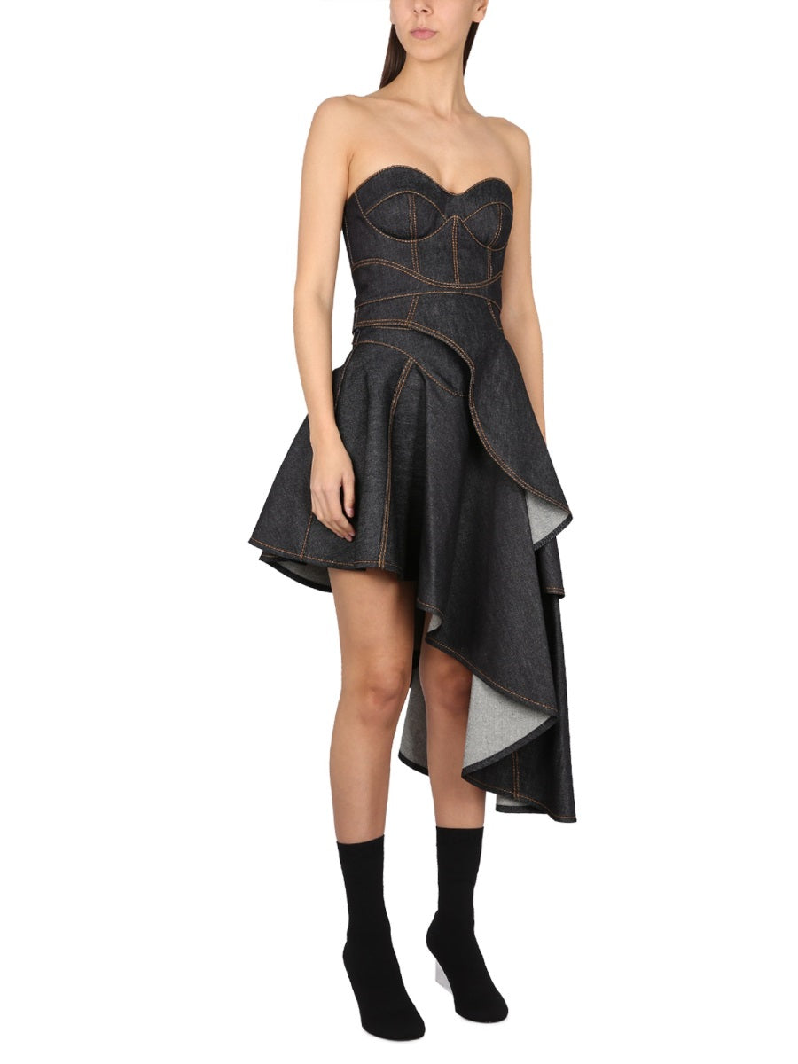 Black Shard Boot With Plexiglass Heel