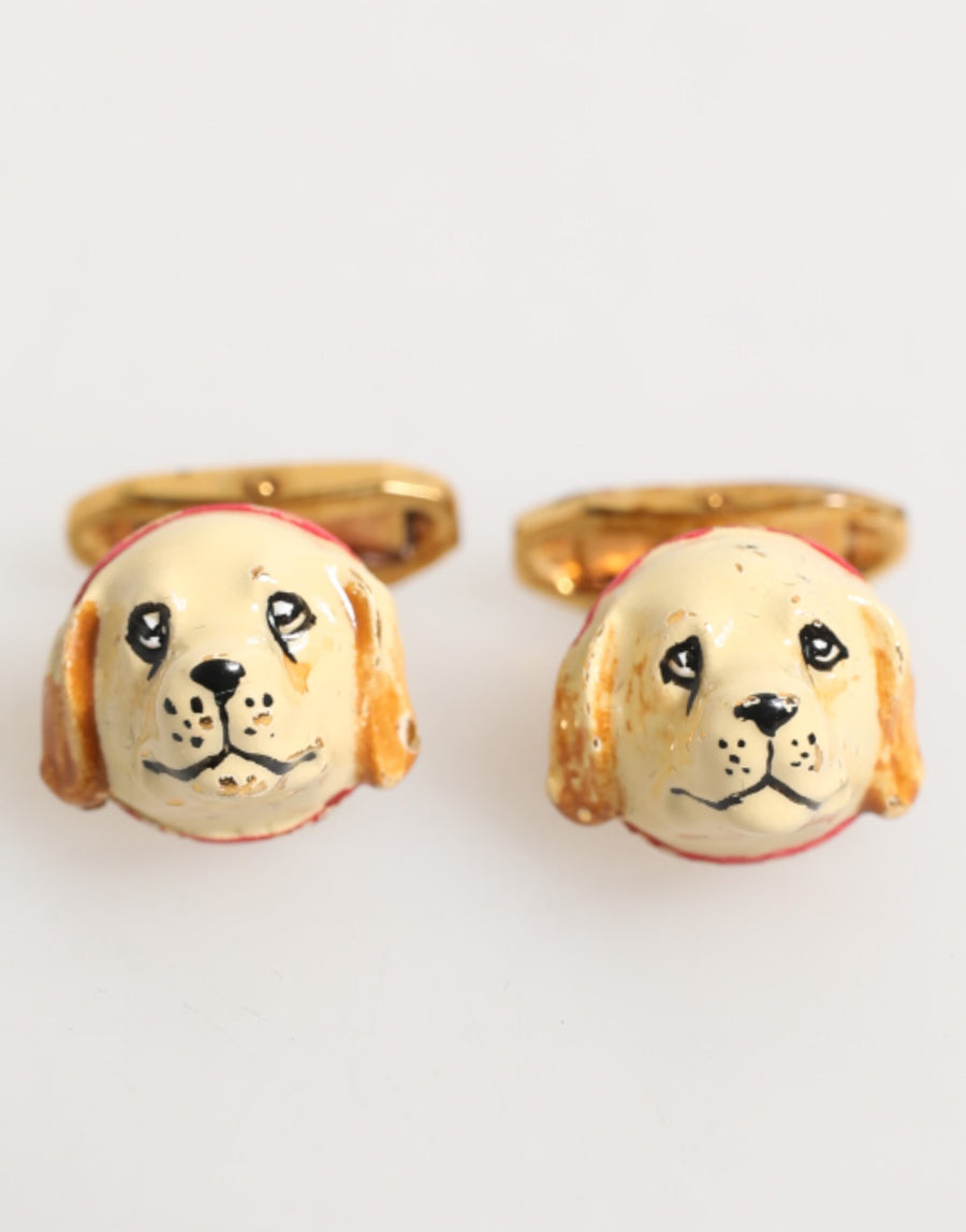 Dolce & Gabbana 100% Real Brass cufflinks in gold