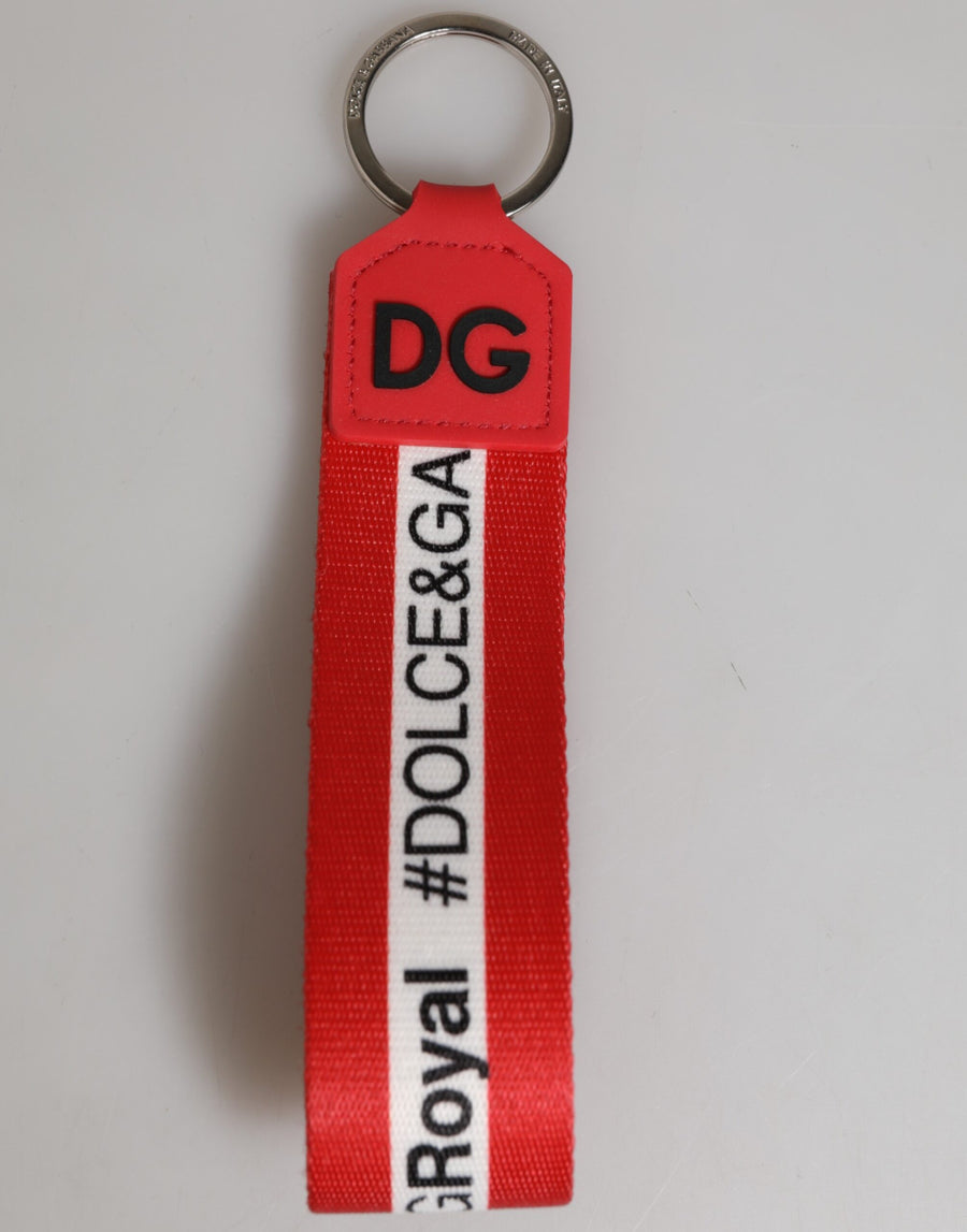 Dolce & Gabbana 90% Polyester key case in red