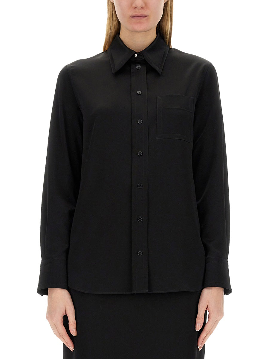 Crepe De Chine Shirt Black Triacetate