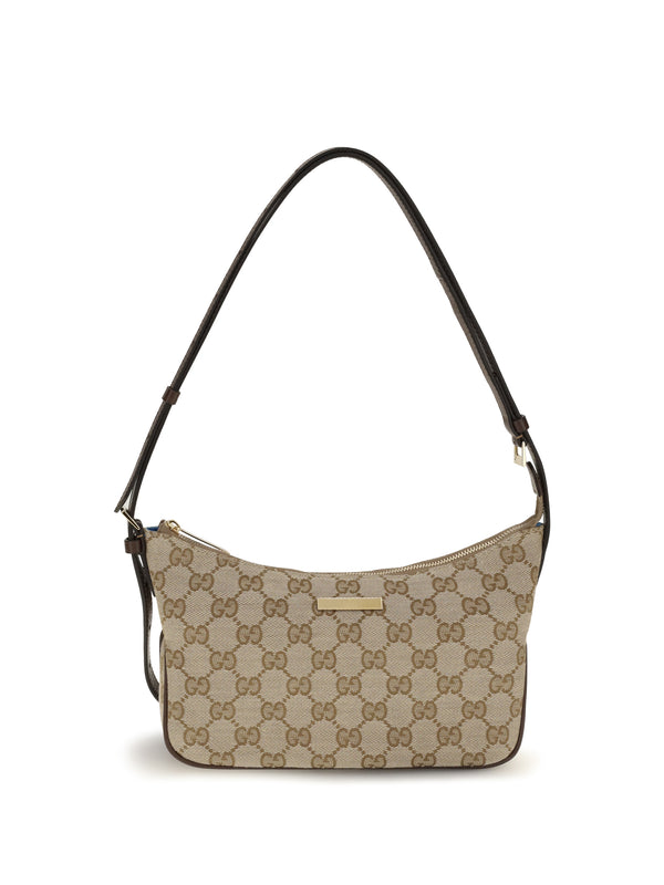 Gucci 52% polyester shoulder bag in beige