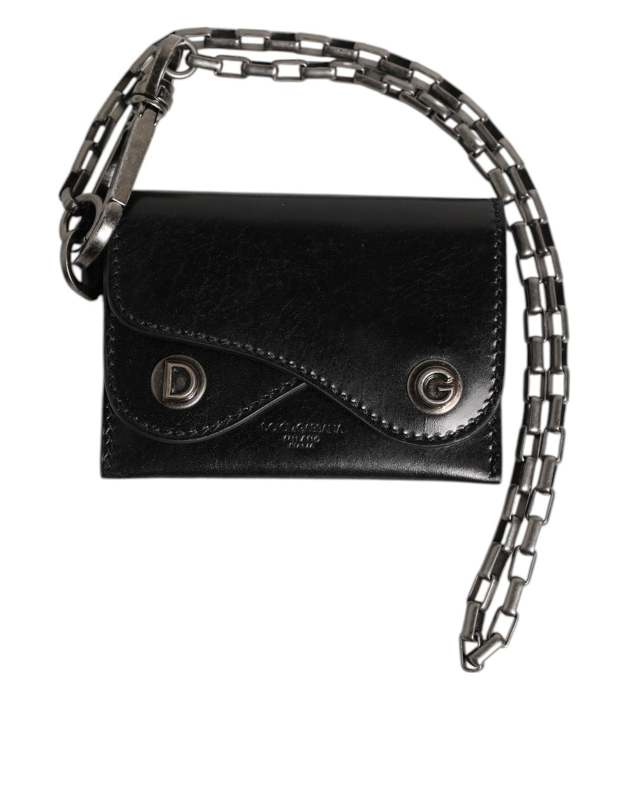 Dolce & Gabbana Cavallo Leather wallet in black
