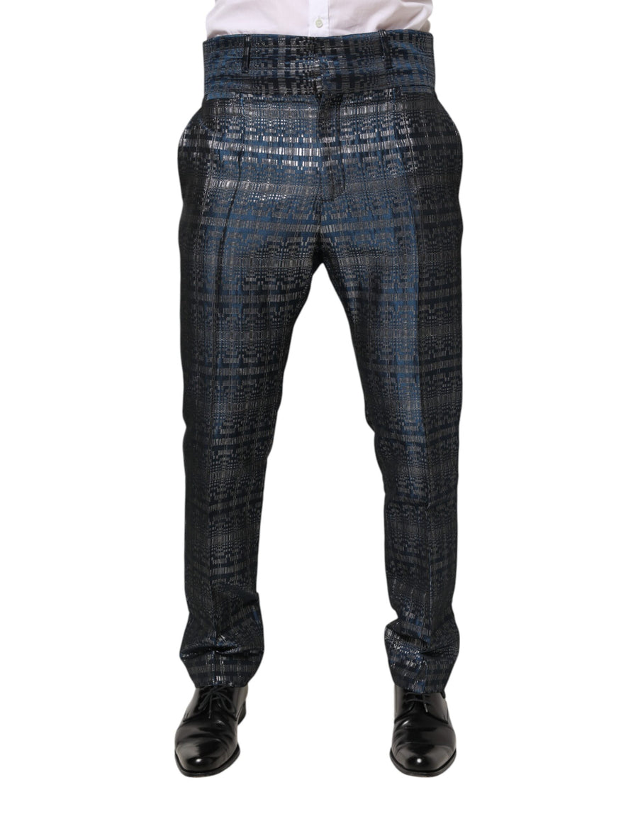 Dolce & Gabbana 100% Silk trousers in blue