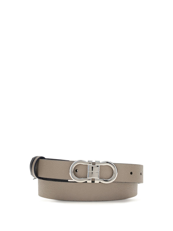 Ferragamo 100% calf leather (Bos Taurus) belt in taupe