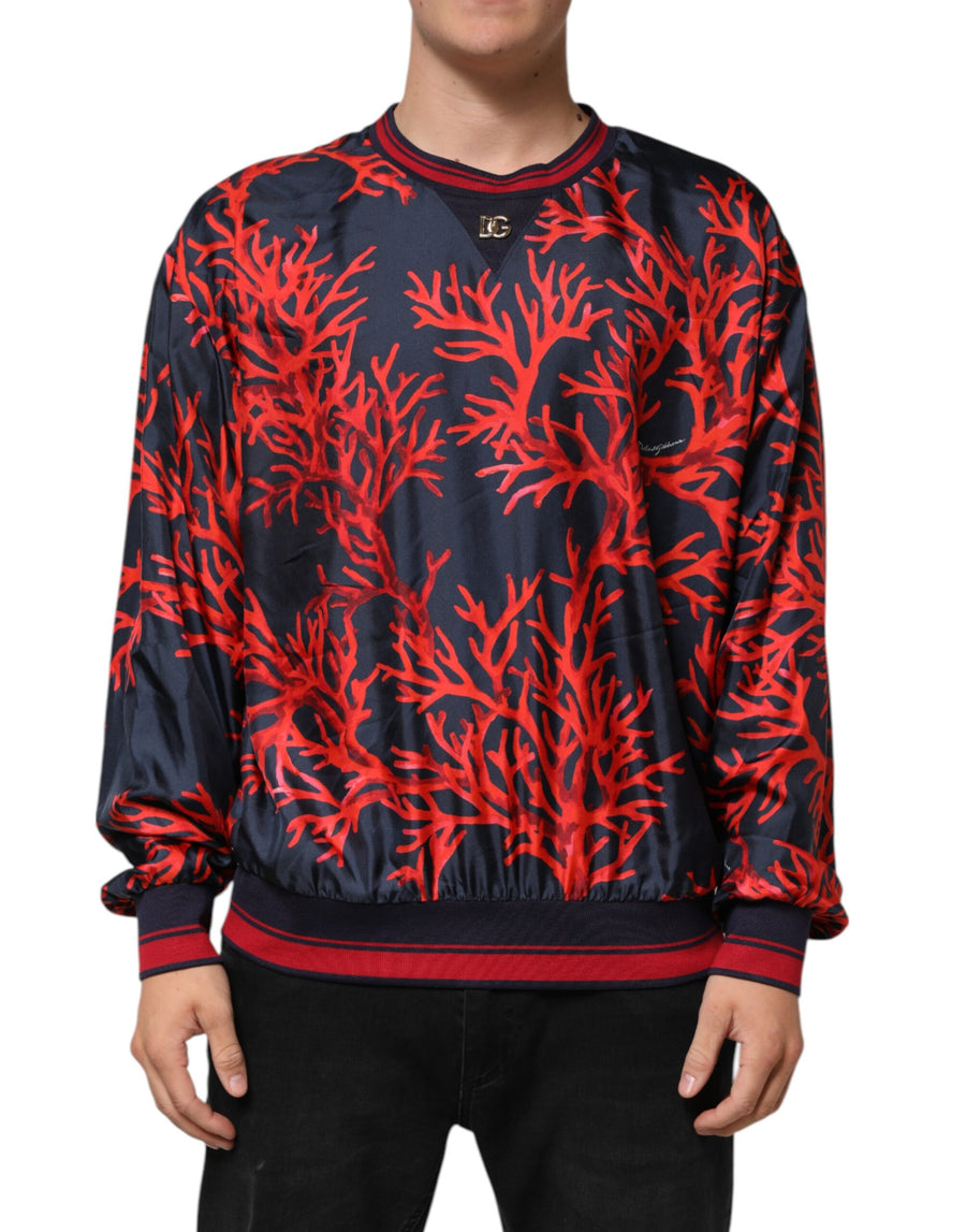 Dolce & Gabbana 100% Silk sweatshirt in navy