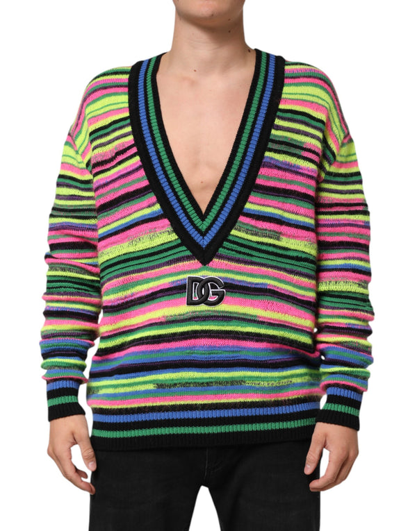 Dolce & Gabbana 45% Mohair sweater in multicolor