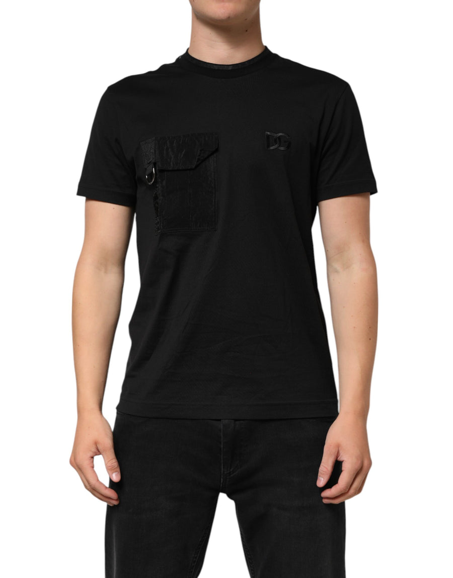 Dolce & Gabbana 90% Cotton t-shirt in black
