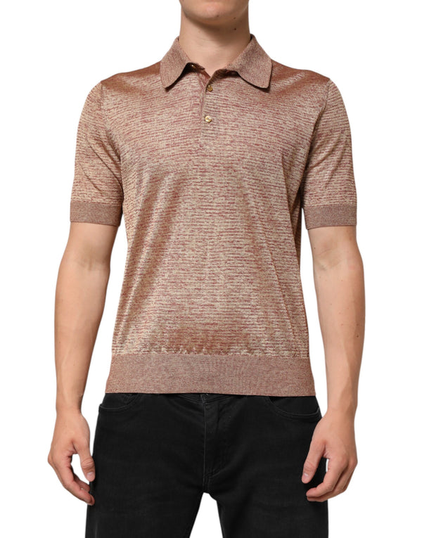 Dolce & Gabbana 36% Cotton polo in brown