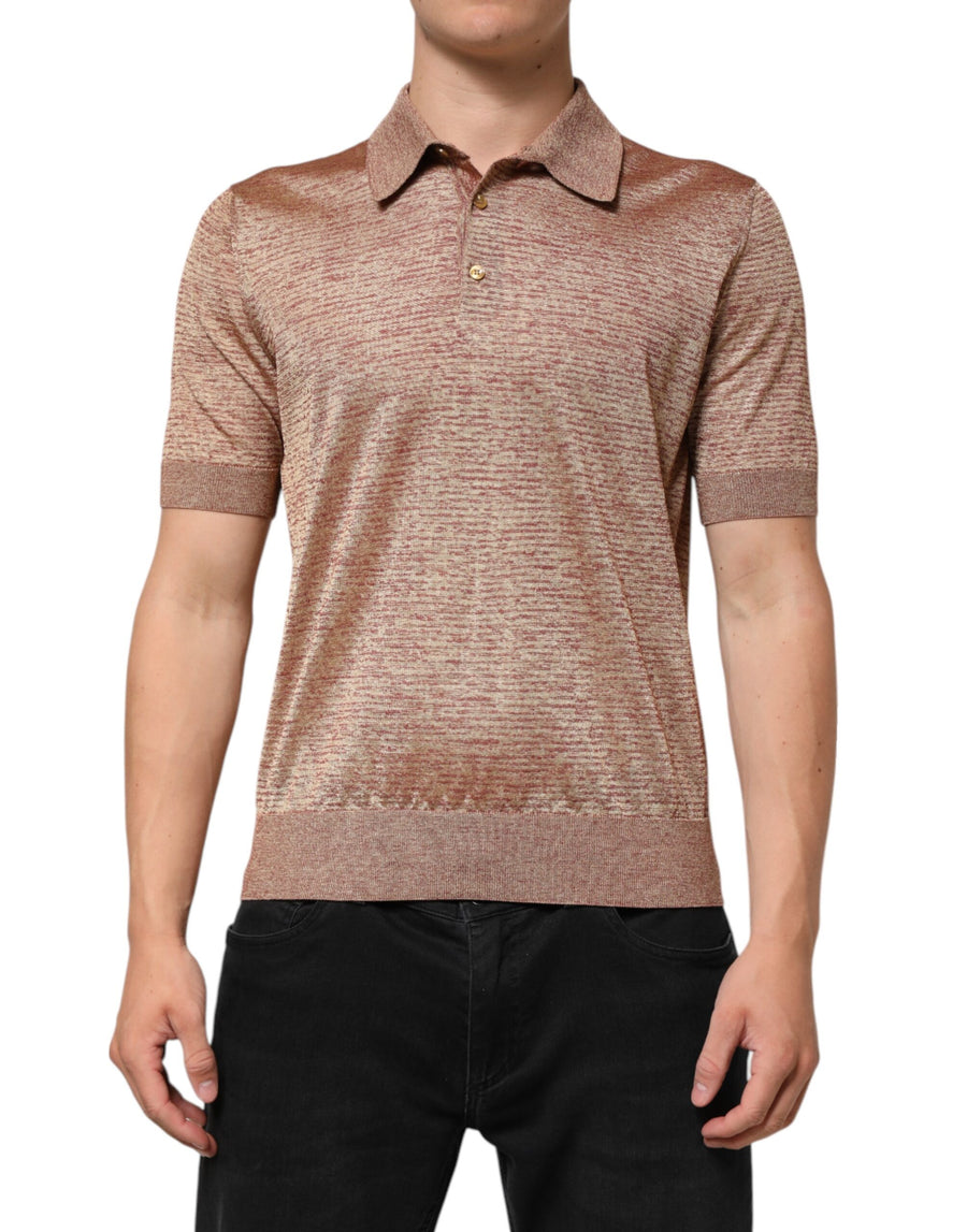 Dolce & Gabbana 36% Cotton polo in brown