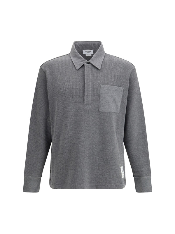 Thom Browne 100% Cotton polo in gray