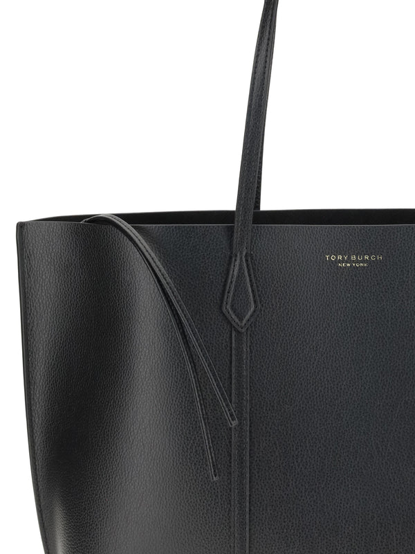 Leather Tote Bag Perry Black Calf Handbags