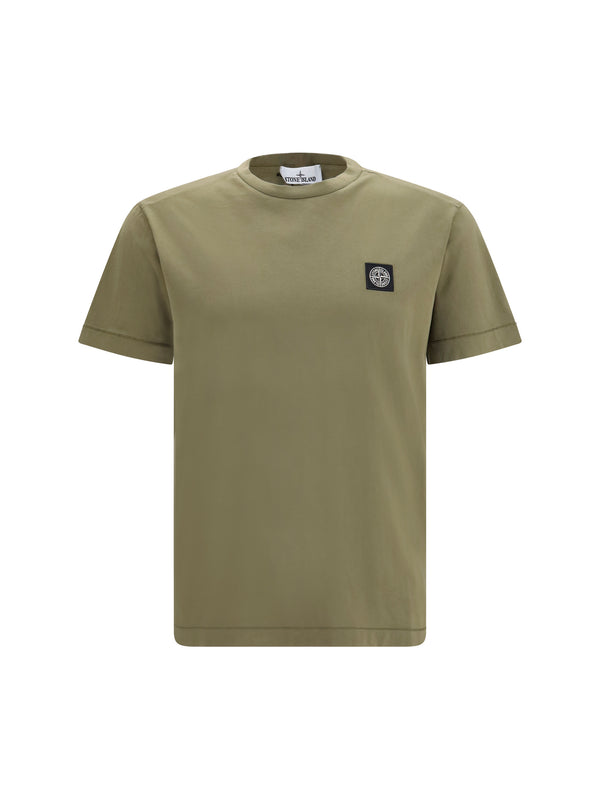 Stone Island 100% Cotton t-shirt in green
