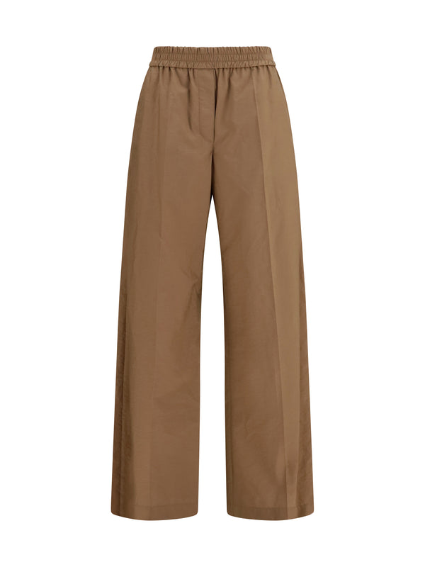 Brunello Cucinelli 75% Cotton trousers in beige