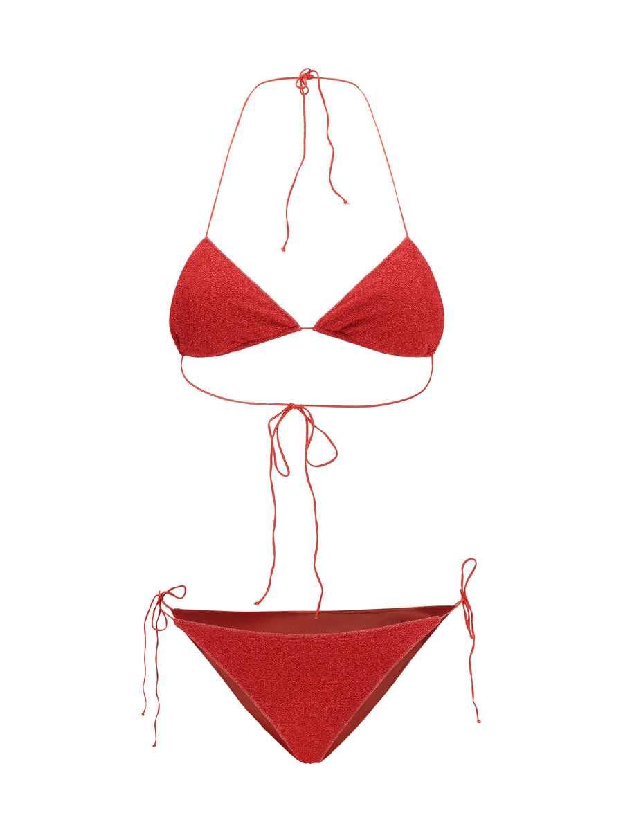OséRee 85% Polyamide bikini in red