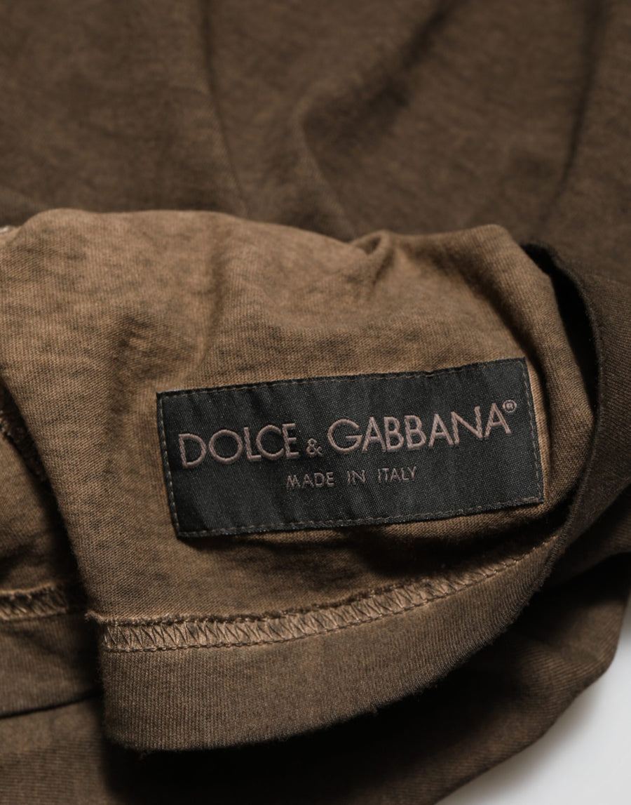 Dolce & Gabbana 100% Cotton t-shirt in brown