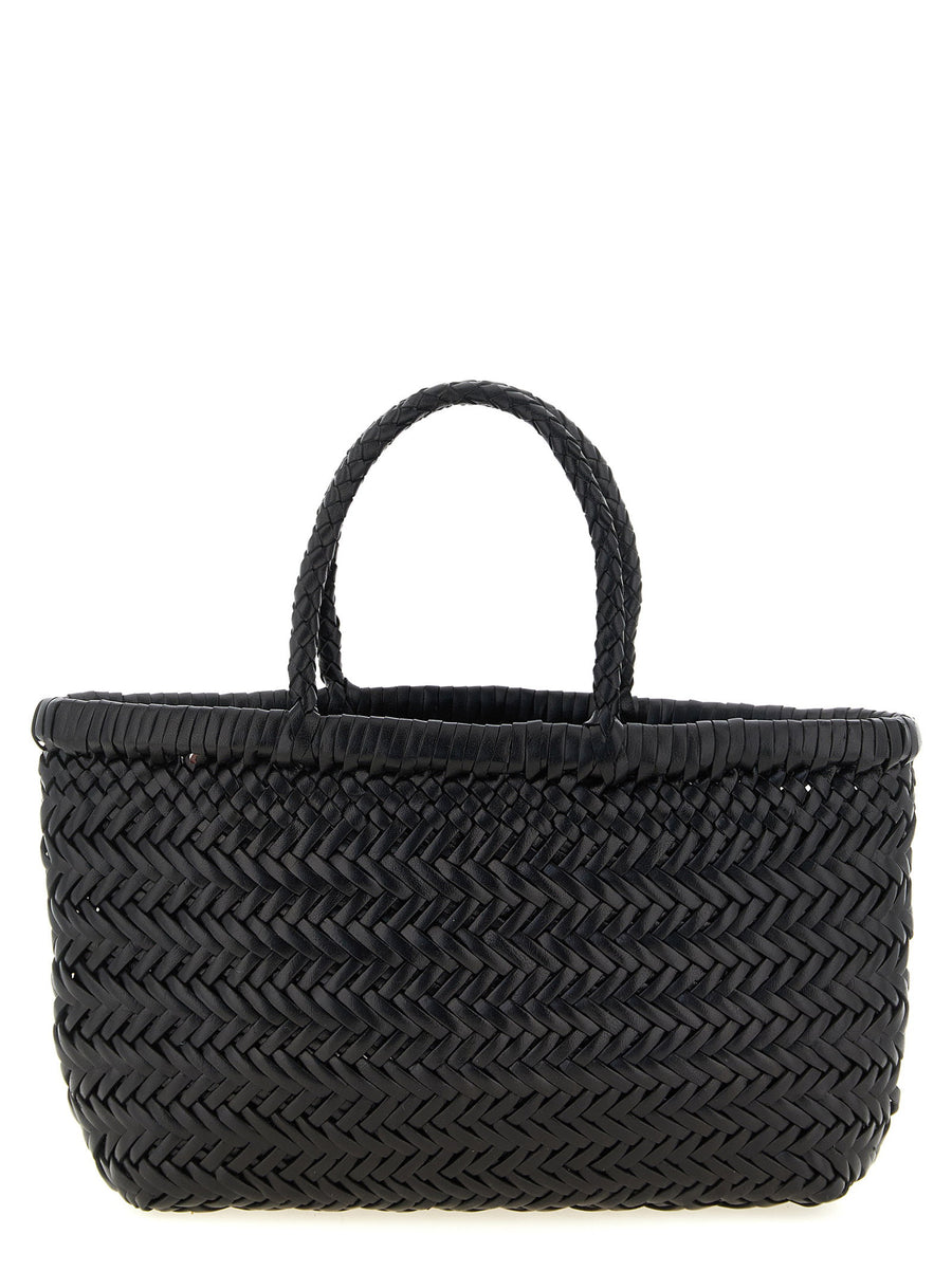 Dragon Diffusion Hand-Woven Buffalo Leather Mini Bag — Black