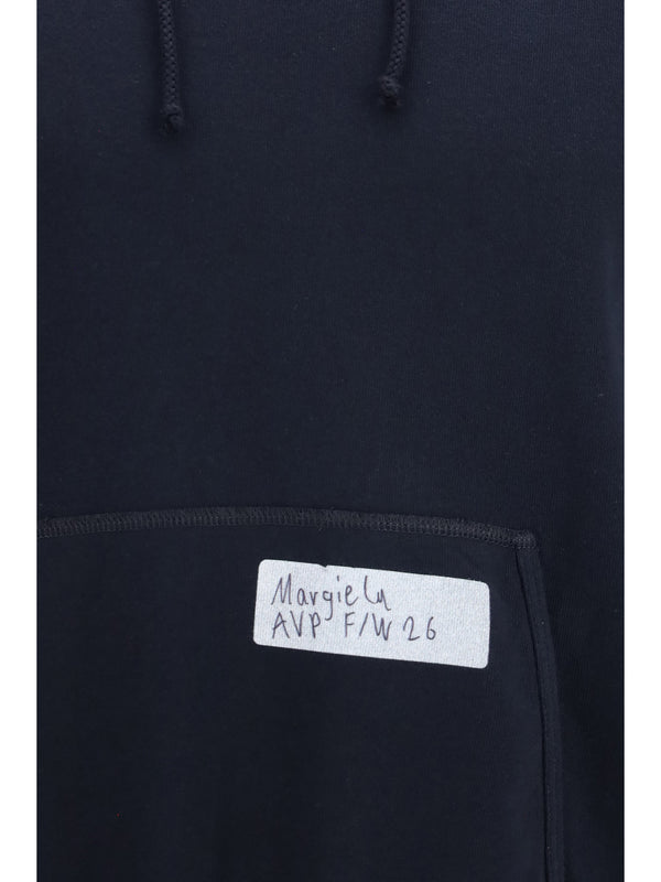 Hooded Sweatshirt Blue Cotton Sweatshirts