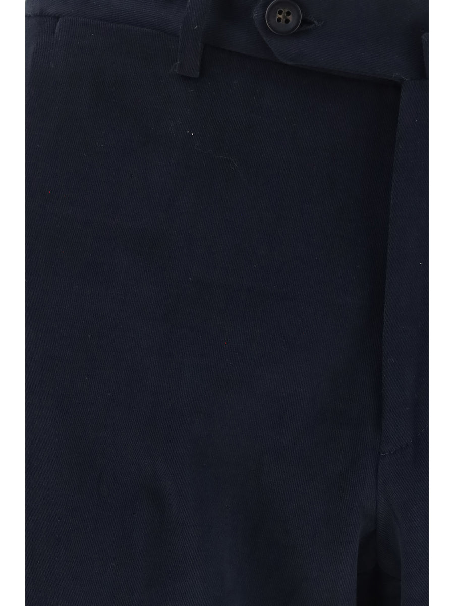Tailored Corduroy Pants Beige Cotton Trousers