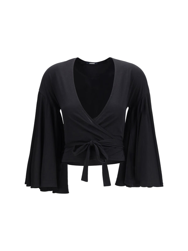 Jacquemus 100% COTTON blouse in black