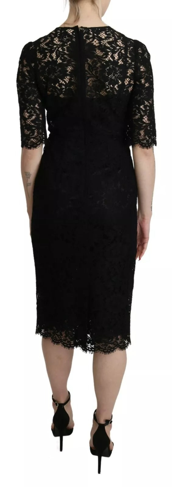 Dolce & Gabbana 45% Viscose dress in black