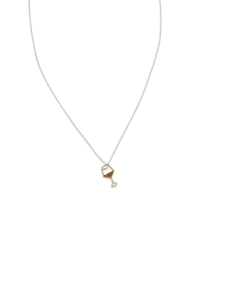 Enamel Necklace Spritz Brillante Sunrise Orange Necklaces