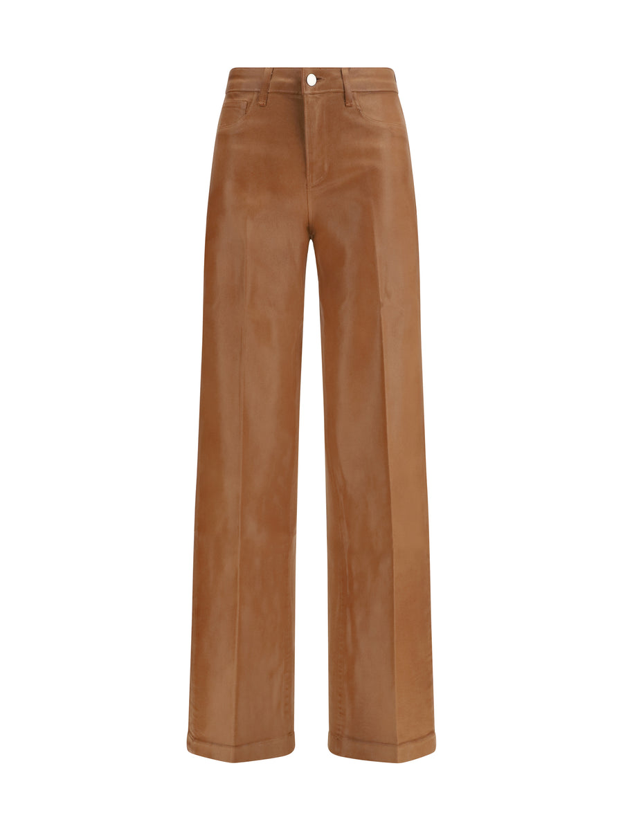 L'Agence 86% Cotton jeans in bronze