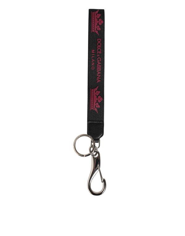Dolce & Gabbana 80% Polyester key case in black