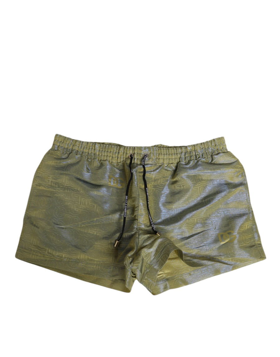 Dolce & Gabbana 100% Polyester swim shorts in green